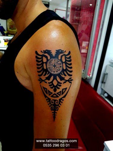Arnavutluk Simge Dovmesi 8615 Tattoo Dragos