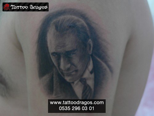 Atatürk Portre Tattoo
