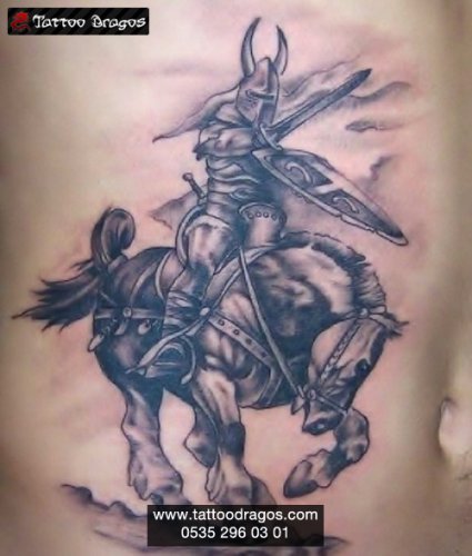 Atlı Savaşçı Tattoo