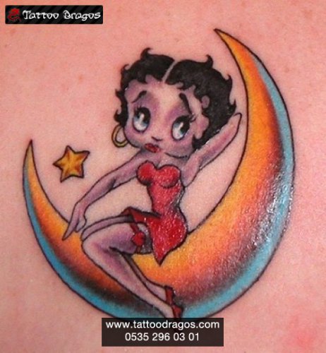 Ay Kız Yıldız Tattoo