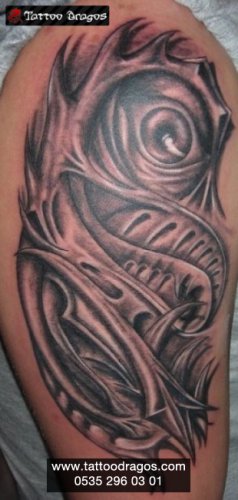 Biomechanic Tribal Tattoo