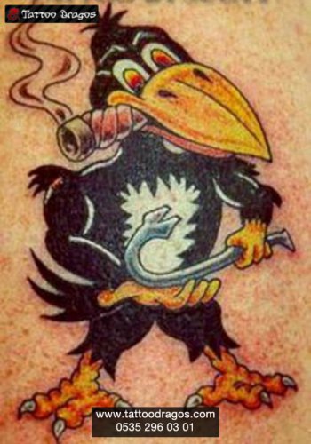 Cartoon Karga Tattoo