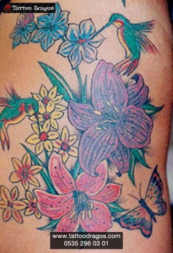 Çiçek Kuş Tattoo