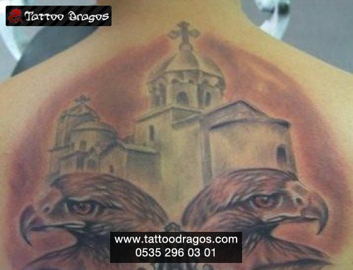 Çift Başlı Kartal Tattoo