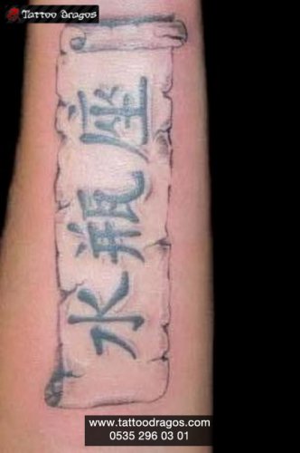 Çin Yazı Tattoo