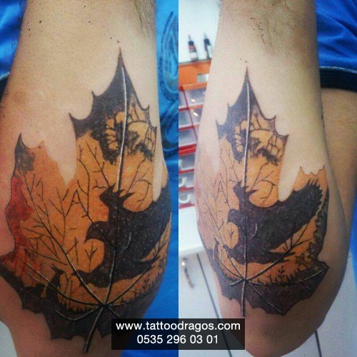 Çınar Yaprağı Kartal Tattoo