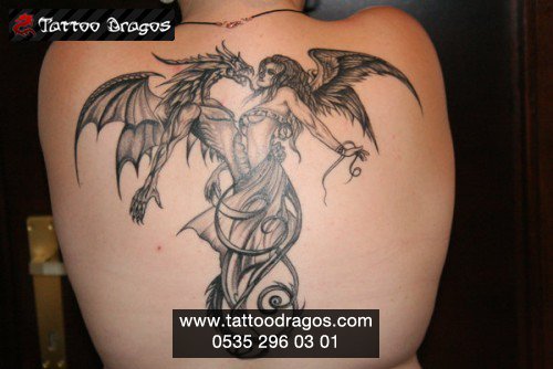 Dragon Ejderha Kadın Tattoo