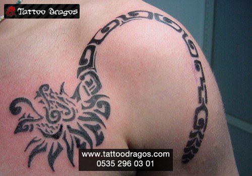 Dragon Ejderha Tribal Tattoo