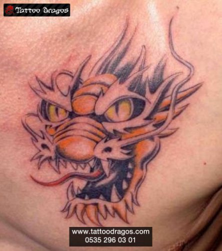 Dragon Kafası Tattoo