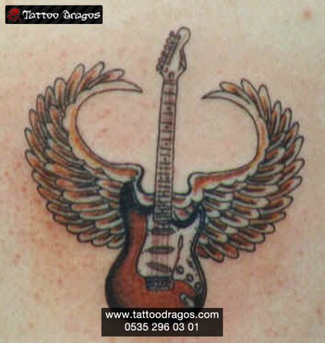 Gitar Kanat Tattoo