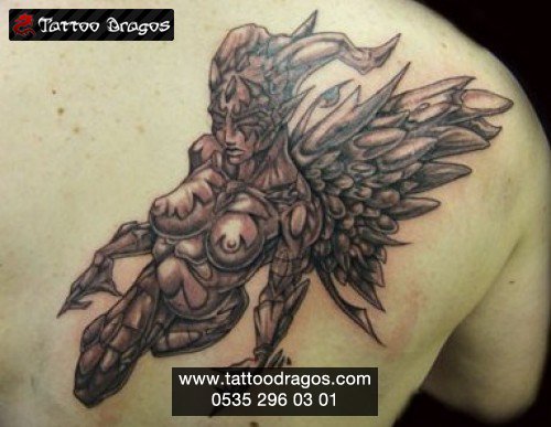 Gotic Melek Tattoo