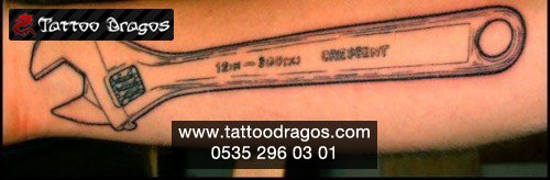 İngiliz Anahtarı Tattoo