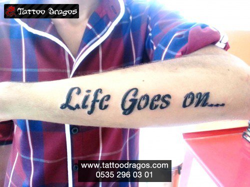 İngilizce Yazı Tattoo Tattoo