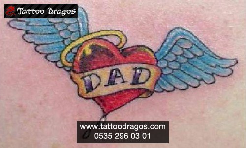 Kalp Kanat Tattoo