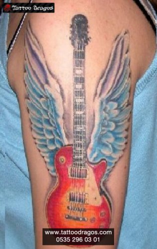 Kanat Gitar Tattoo