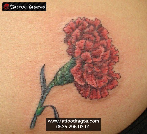 Karanfil Çiçek Tattoo