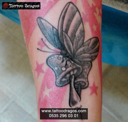 Kelebek Mantar Tattoo