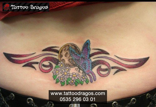 Kelebek Tribal Tattoo