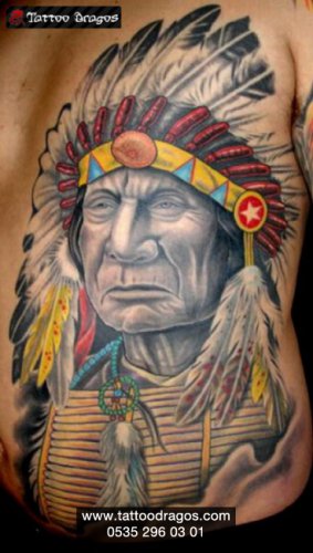 Kızılderili Erkek Tattoo