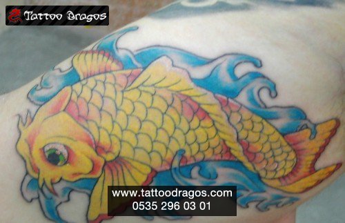 Koi Japon Balığı Tattoo