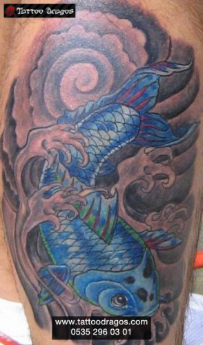 Koi Japon Balığı Tattoo