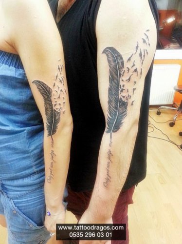 Kuş Tüy Tattoo