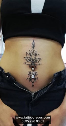 Mandala Çiçek dövmesi