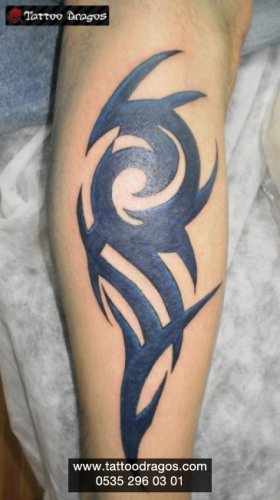 Mavi Tribal Tattoo