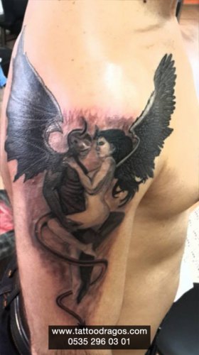 Melek Şeytan Tattoo