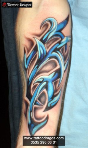 Renkli Tribal Tattoo