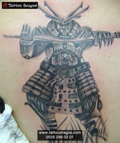 Samuray Savaşçı Tattoo