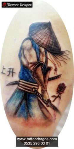 Samuray Savaşçı Tattoo