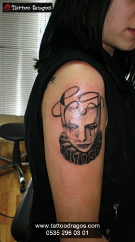 Tiyatro Mask Tattoo