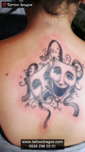 Tiyatro Mask Tattoo