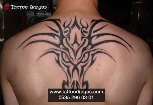 Tribal Dragon Tattoo