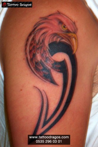 Tribal Kartal Tattoo