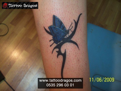 Tribal Kelebek Tattoo