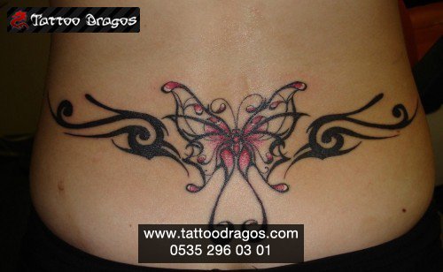 Tribal Kelebek Tattoo