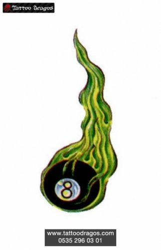 Yeşil Alevli Bilardo Topu