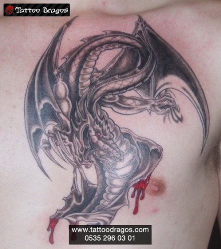 Yırtık Dragon Tattoo