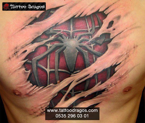 Yırtık Örümcek Tattoo