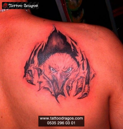 Yırtık Ve Kartal Tattoo