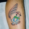 Asteriks Cartoon Tattoo