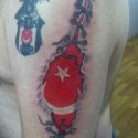 Ay Yıldız Yırtık Tattoo