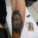 Bob Marley Portre Tattoo