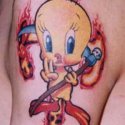 Carton Tweety Tattoo