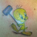 Carton Tweety Tattoo