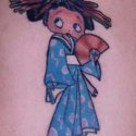 Cartoon Geyşa Tattoo