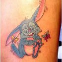 Cartoon Tavşan Tattoo