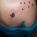 Dandelion Çiçek Tattoo